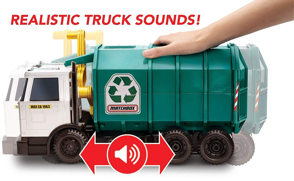 Matchbox large store garbage truck