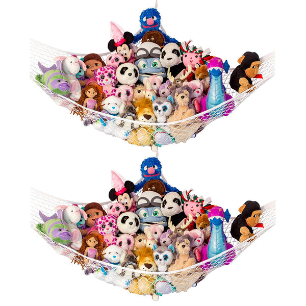 Lillys Love Stuffed Animal Storage Hammock - Large Pack 2 "STUFFIE PARTY HAMMOCK" Large by