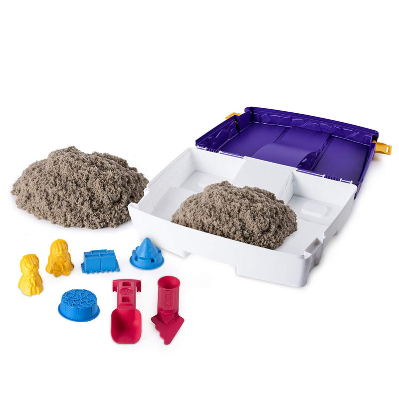 The One and Only Kinetic Sand, Folding Sand Box with 2lbs of Kinetic Sand