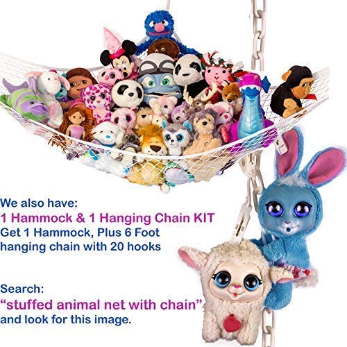 Lillys Love Stuffed Animal Storage Hammock - Large Pack 2 "STUFFIE PARTY HAMMOCK" Large by