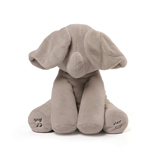 GUND Baby Animated Flappy The Elephant Stuffed Animal Plush, Gray, 12