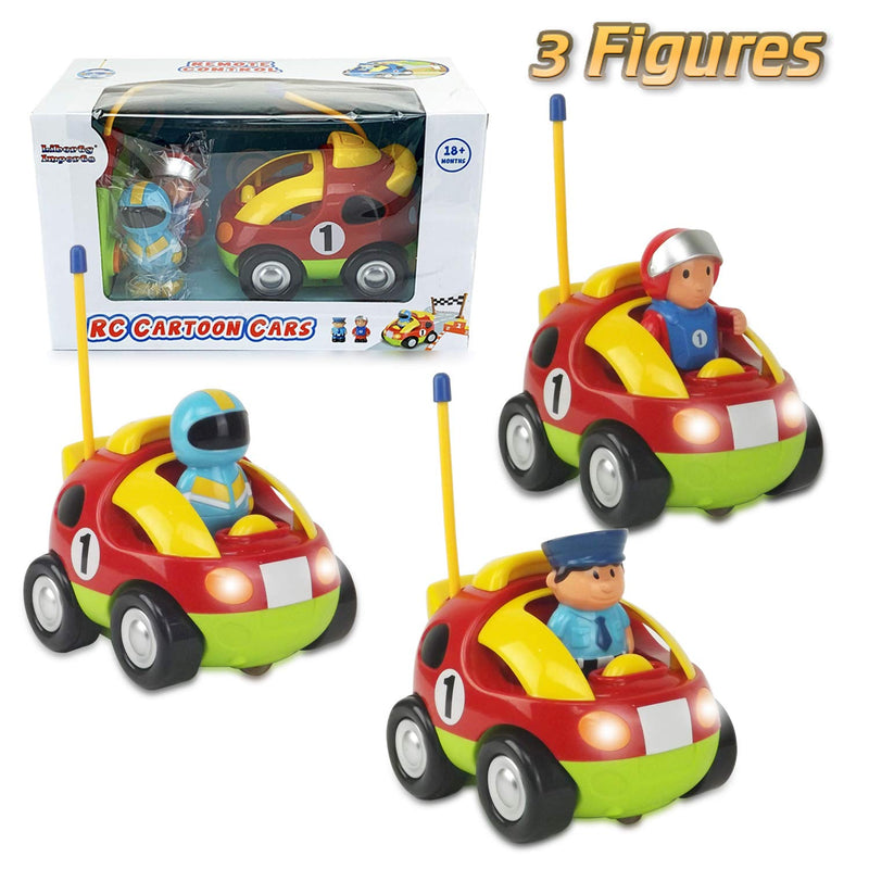 Liberty Imports My First Cartoon R/C Race Car Radio Remote Control Toy for Baby, Toddlers, Children